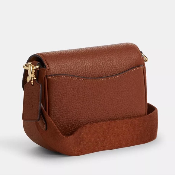 NWT COACH Amelia Small Leather Saddle Bag - Picture 2 of 6